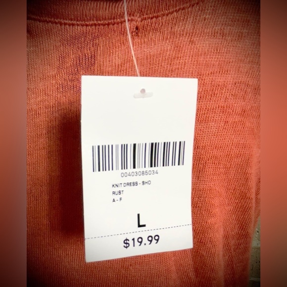 NWT - Forever 21 Red/Orange Slightly Semi Sheer Polyester Knit Babydoll tunic - Picture 8 of 9